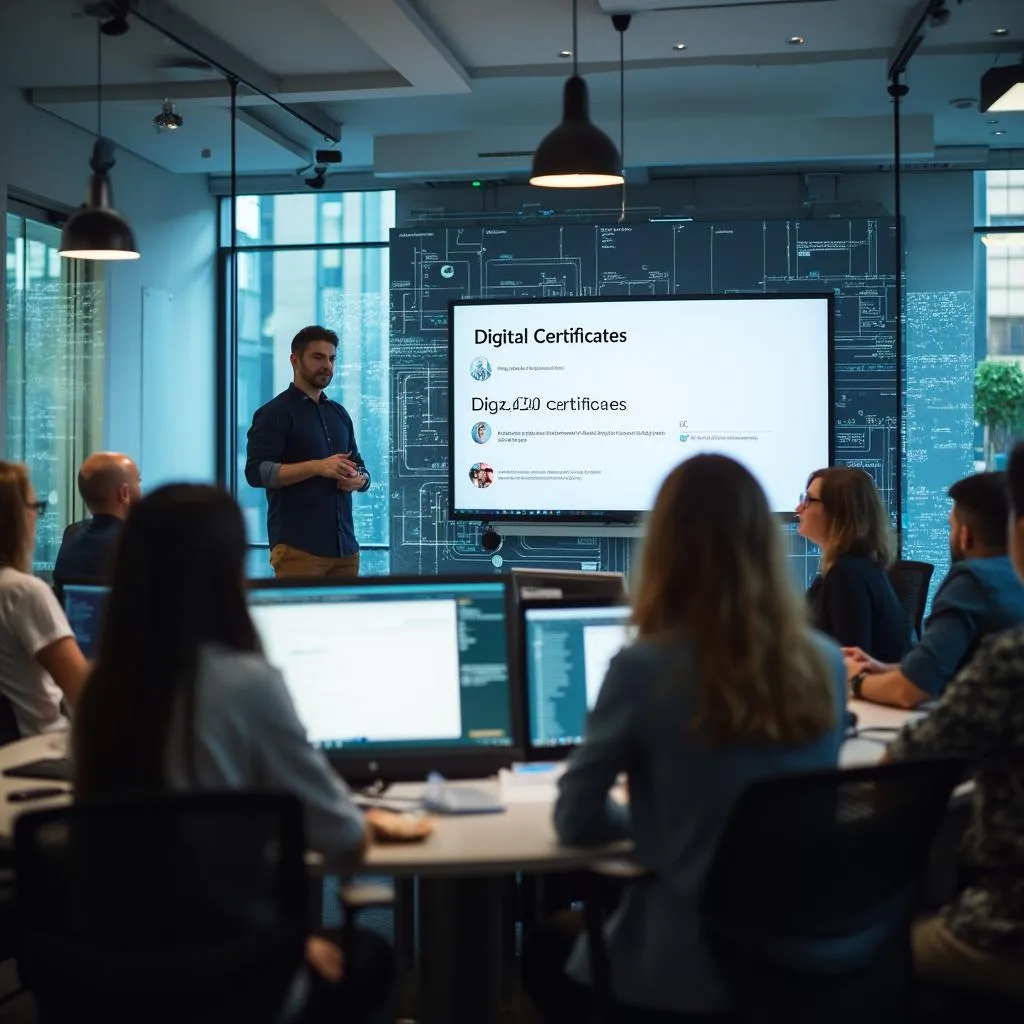 Sesión de formación sobre certificados digitales